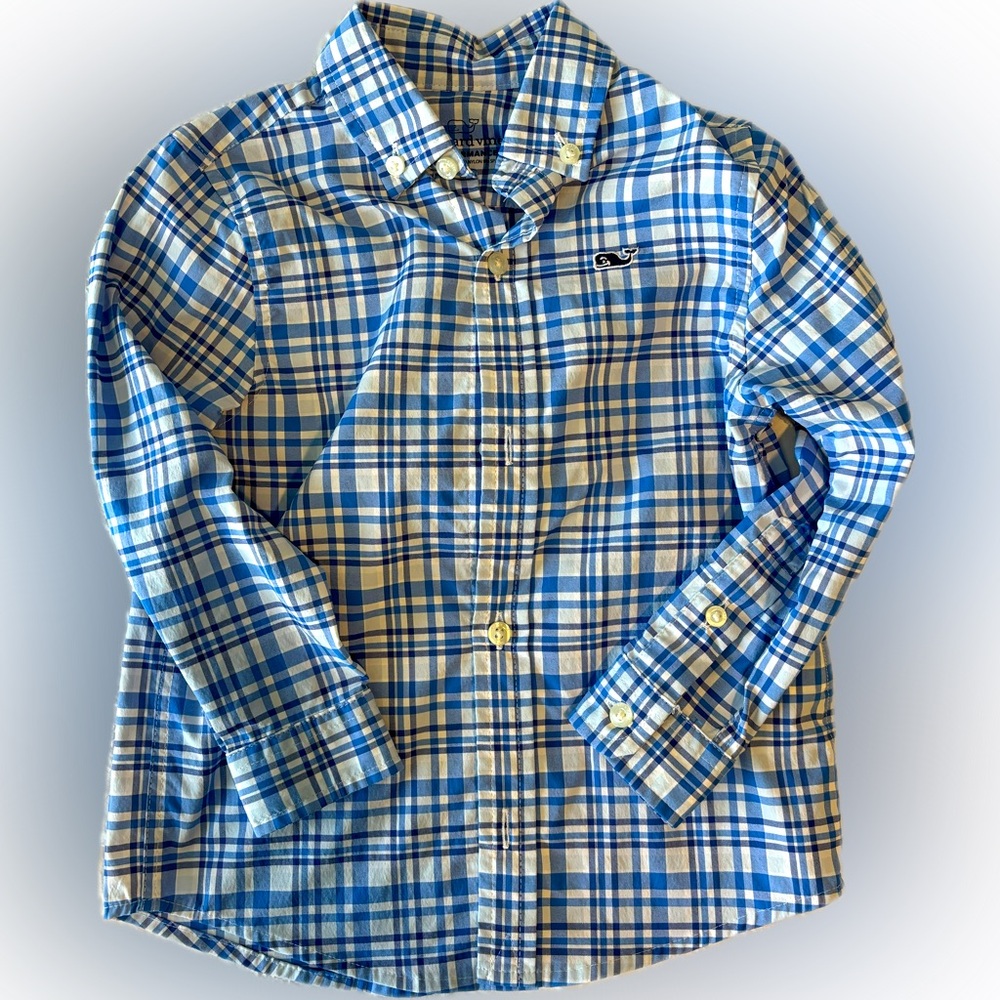 Toddler/Kid’s Vineyard Vines Performance Long Sleeve Button Down Shirt Size 2T